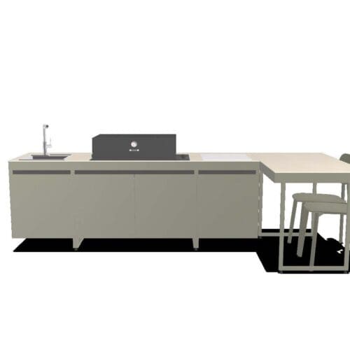 AGHER ANCIENT SAGE INKL. SINK, SKJ&AElig;REFJ&Oslash;L, BORD, 2STK. STOLER OG GRILL