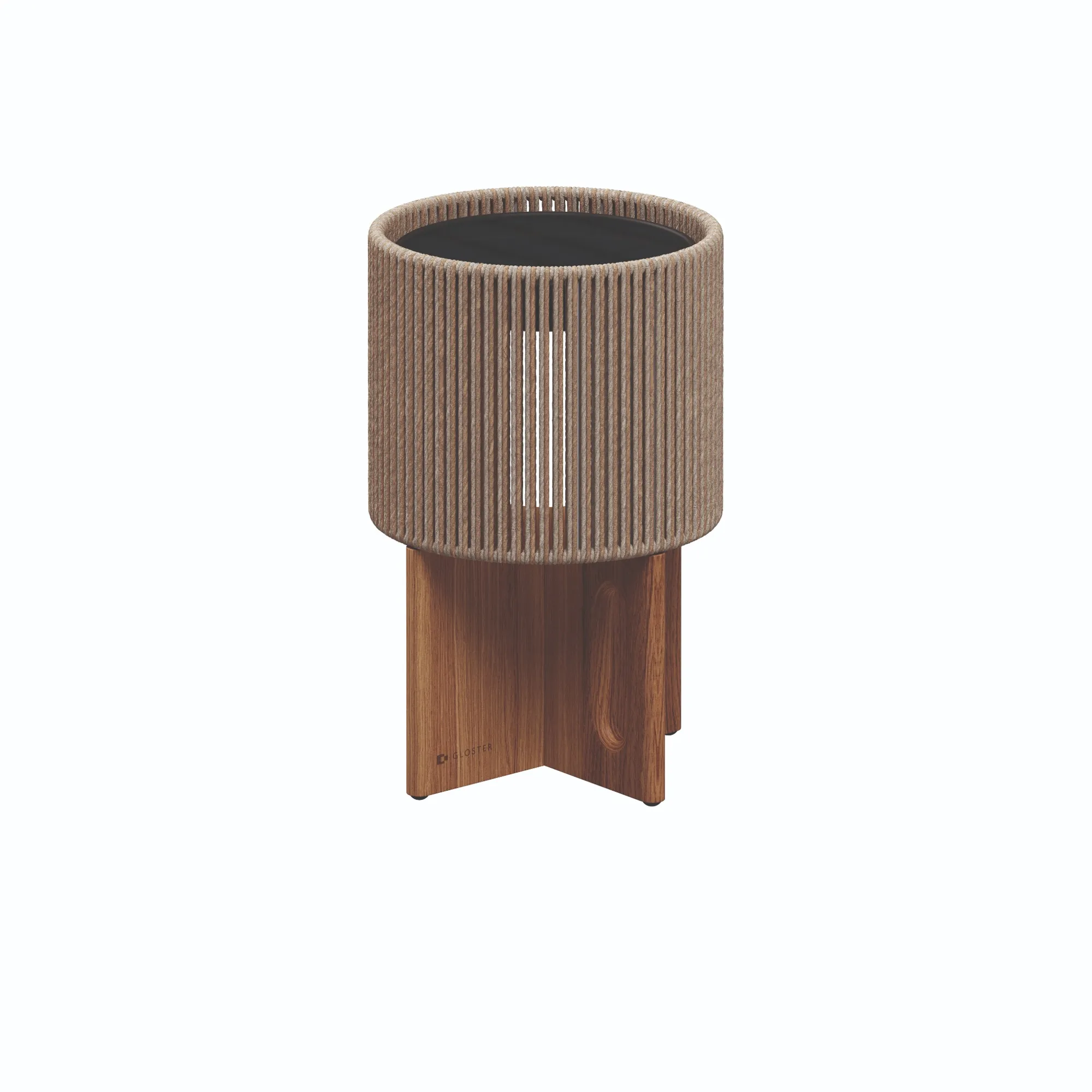 AMBIENT COMPASS LANTERN - SMALL BURLAP NATURAL