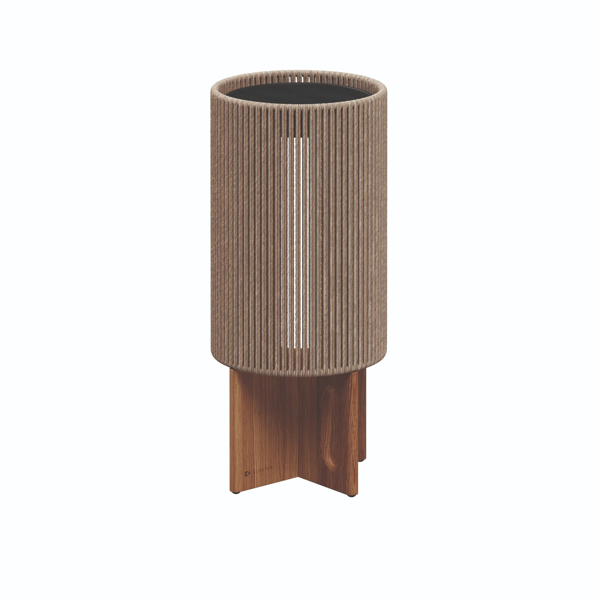 AMBIENT COMPASS LANTERN - MEDIUM BURLAP NATURAL